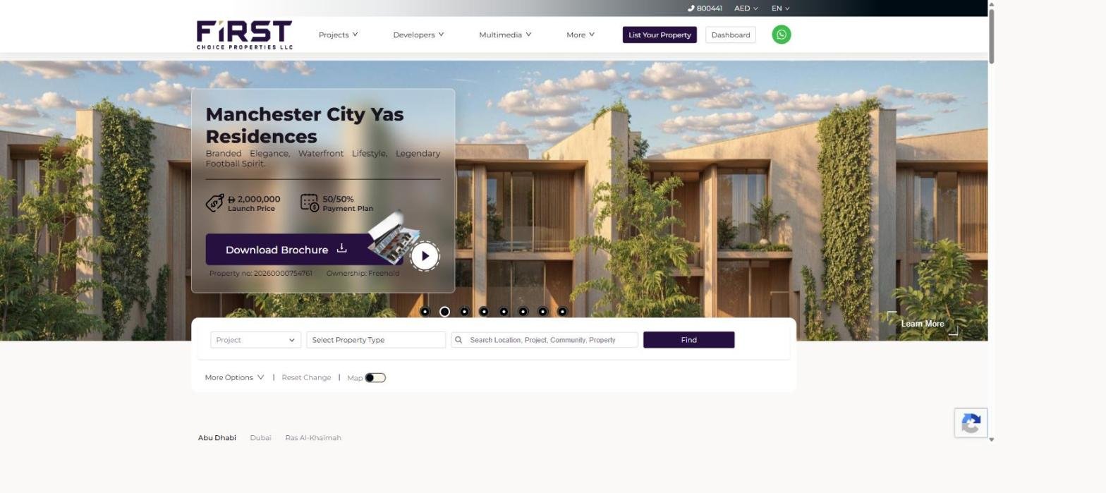 First Choice Properties real estate platform