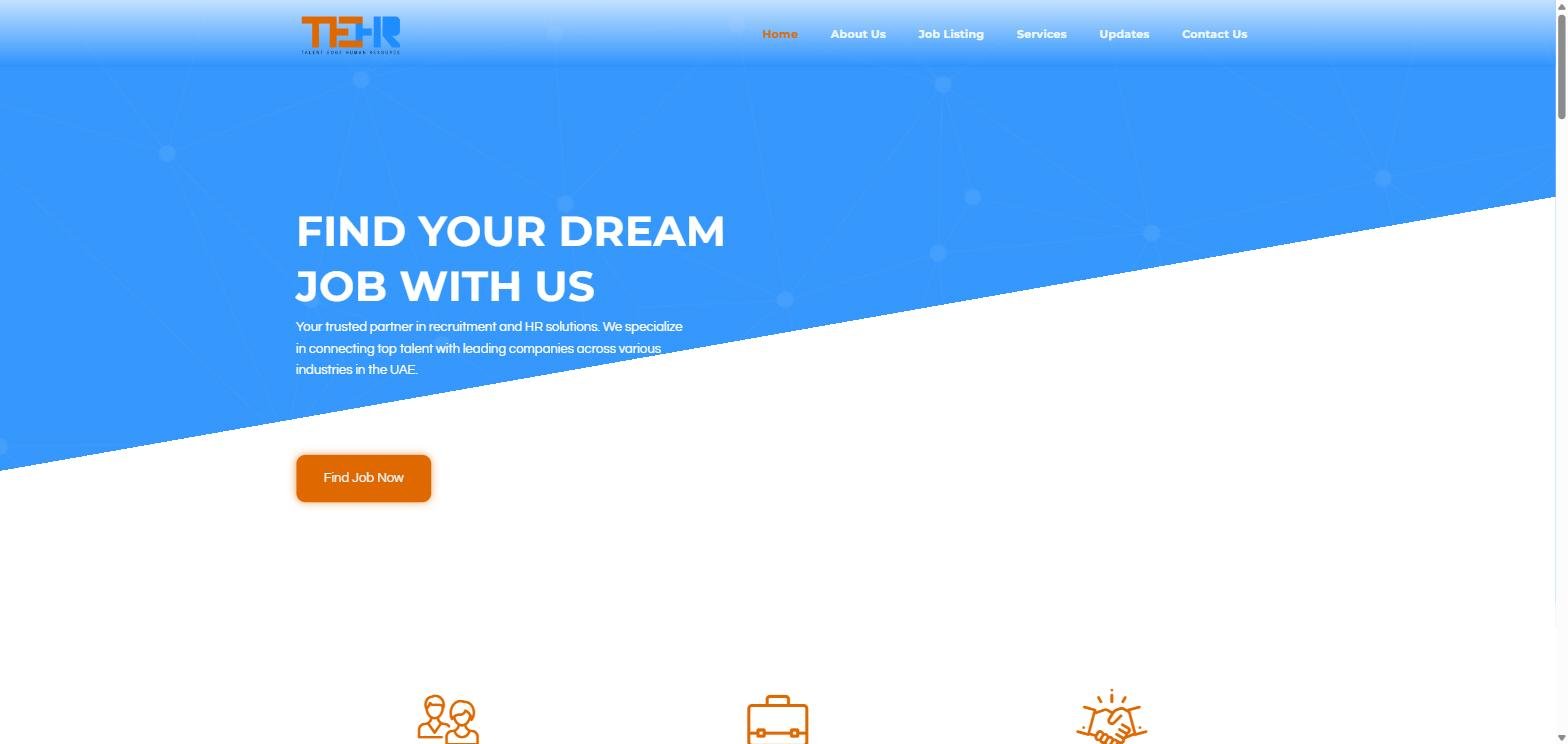 TEHR recruitment website hero